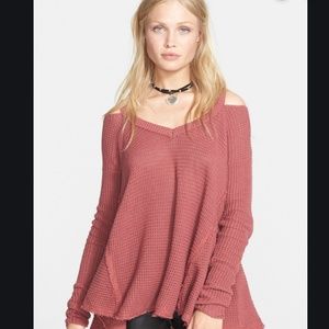 Moonshine free people cold shoulder sweater
